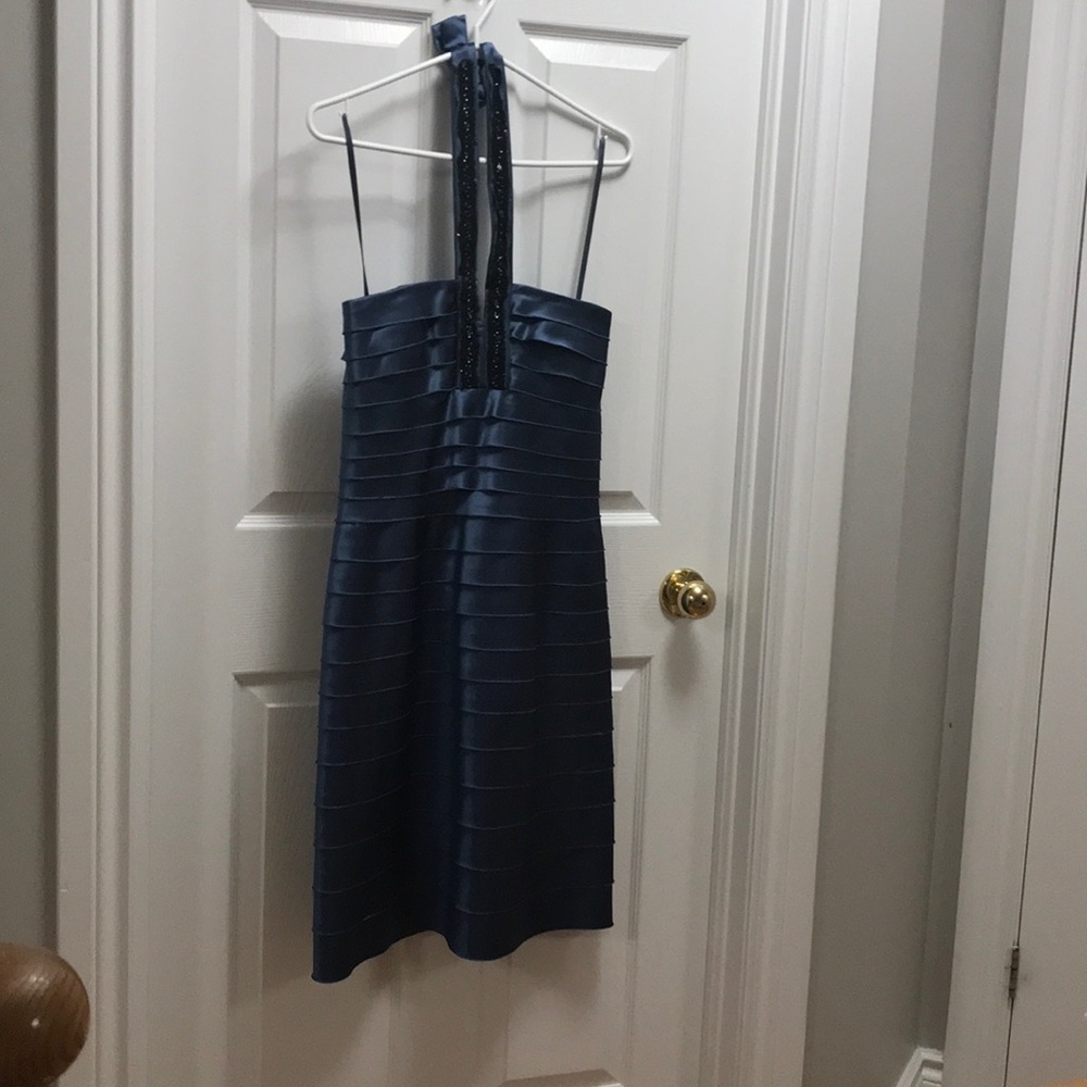 BCBG blue cocktail dress